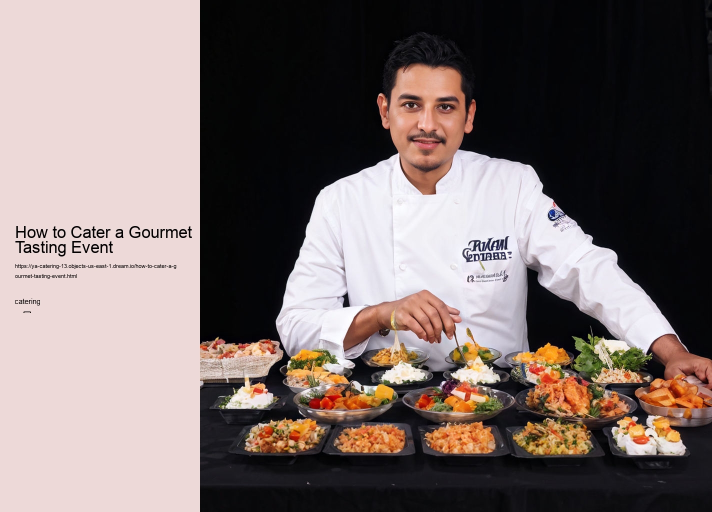 How to Cater a Gourmet Tasting Event